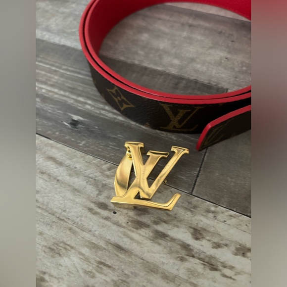 Louis Vuitton reversible belt red and monogram 90cm - Picture 3 of 3